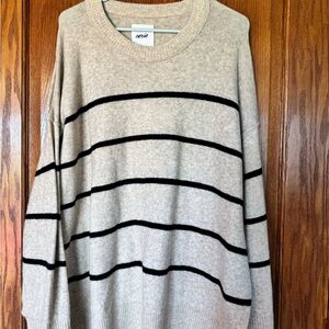 Aerie Women’s Oversized Striped Sweater Size XL EUC